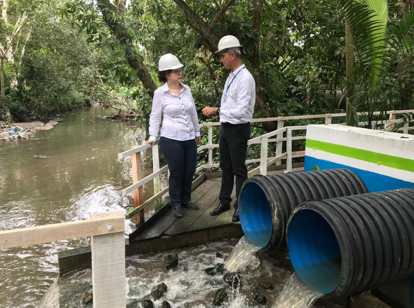 Ageman vistoria obras das Estações de Tratamento de Esgoto da Manaus Ambiental