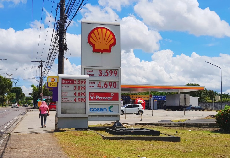 Preço da gasolina sobe para R$ 4,69 em postos de Manaus após novo reajuste