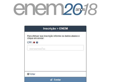 Inscrições para o Enem terminam às 23h59; prova será em novembro 
