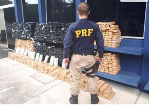 PRF apreende 1 tonelada de maconha em blitz 