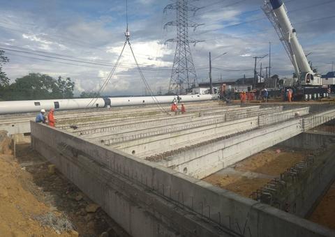 Obra da Avenida das Flores avança na Zona Norte