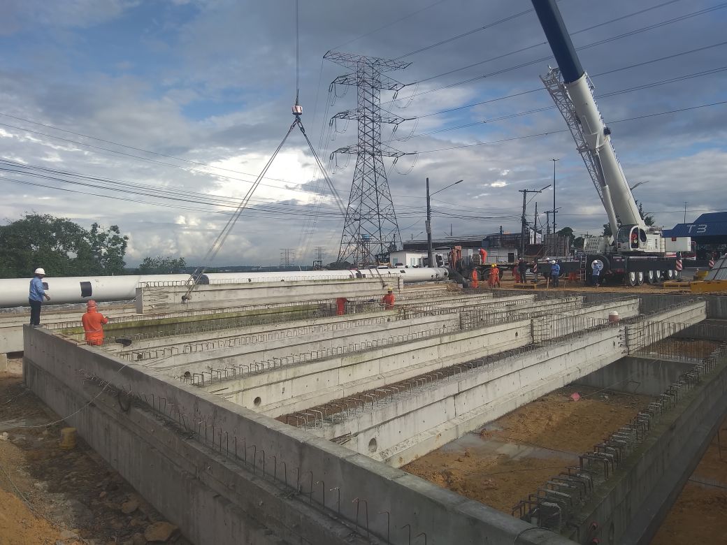 Obra da Avenida das Flores avança na Zona Norte