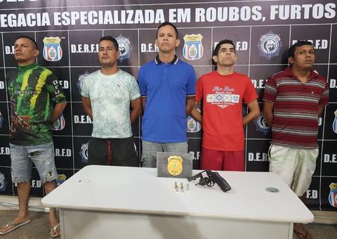 Grupo é preso por roubar e tentar matar empresário em saidinha de banco em Manaus