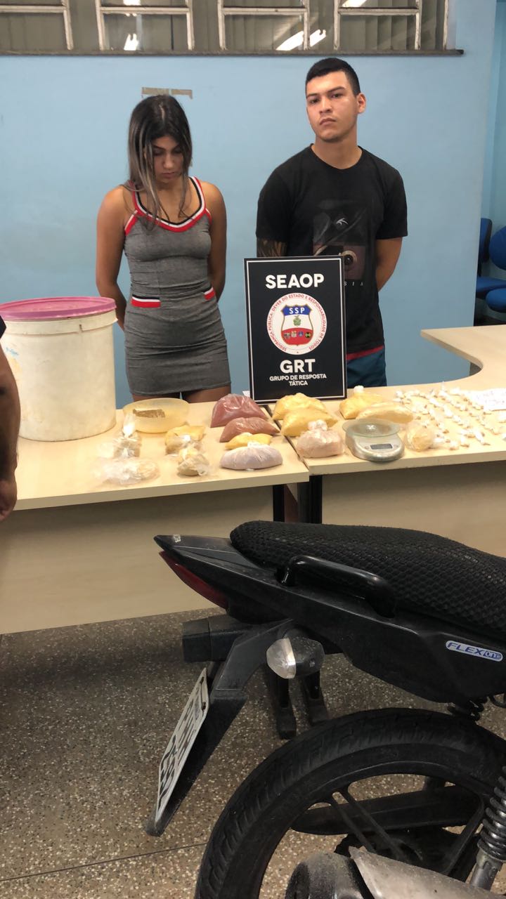 Casal de namorados é preso com 5kg em Manaus