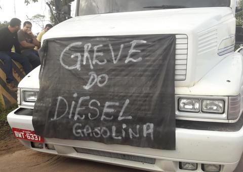 Contra alta do diesel caminhoneiros fecham estrada em Manaus
