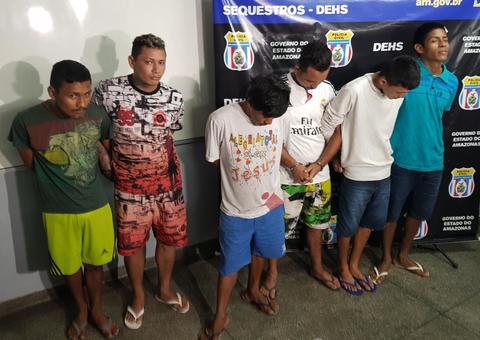 Grupo suspeito de matar cinco pessoas é preso em Manaus
