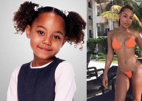    Ex-atriz mirim de 'Eu, a patroa e as crianças' sensualiza e tattoo na virilha chama atenção