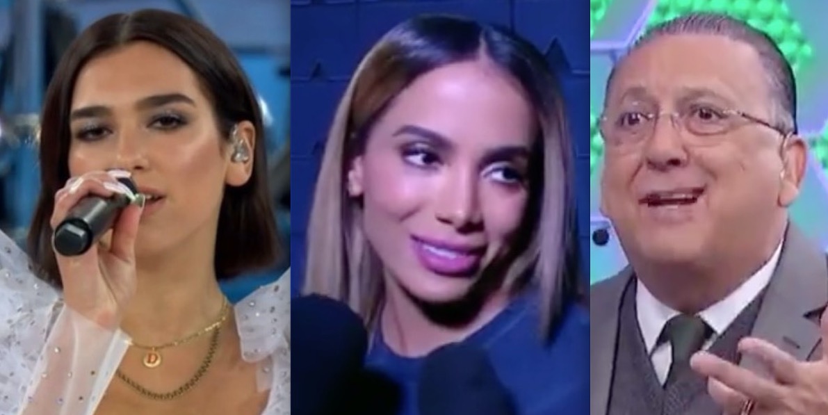 Galvão Bueno compara Dua Lipa a Anitta e vira piada na internet
