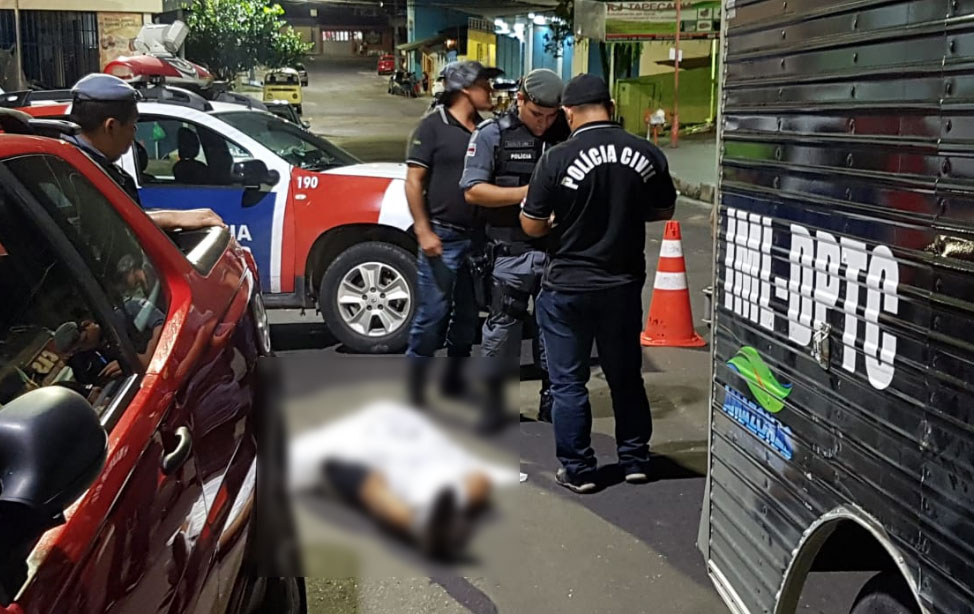 No meio da rua, homem é executado a tiros por grupo misterioso em Manaus