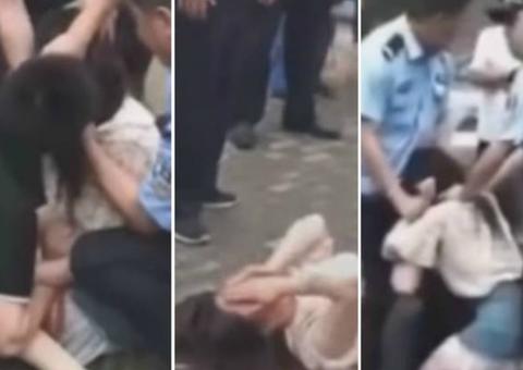 Mulher leva fora e morde língua do ex desesperadamente