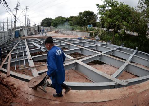 Obra de ponte da avenida Brasil deve ser concluída neste semestre em Manaus