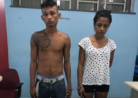 No ninho de amor, casal é preso suspeito de distribuir drogas em Manaus