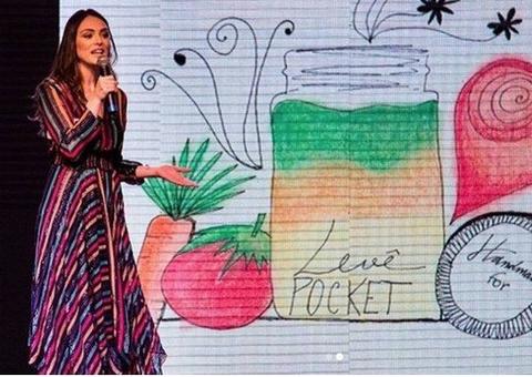 Isabelle Drummond abre empresa e dá palestra sobre empreendedorismo