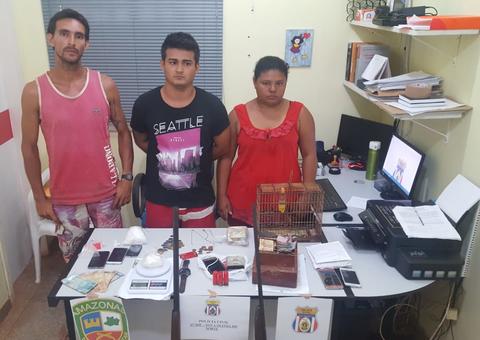 Três são presos em flagrante durante operação contra o tráfico no Amazonas