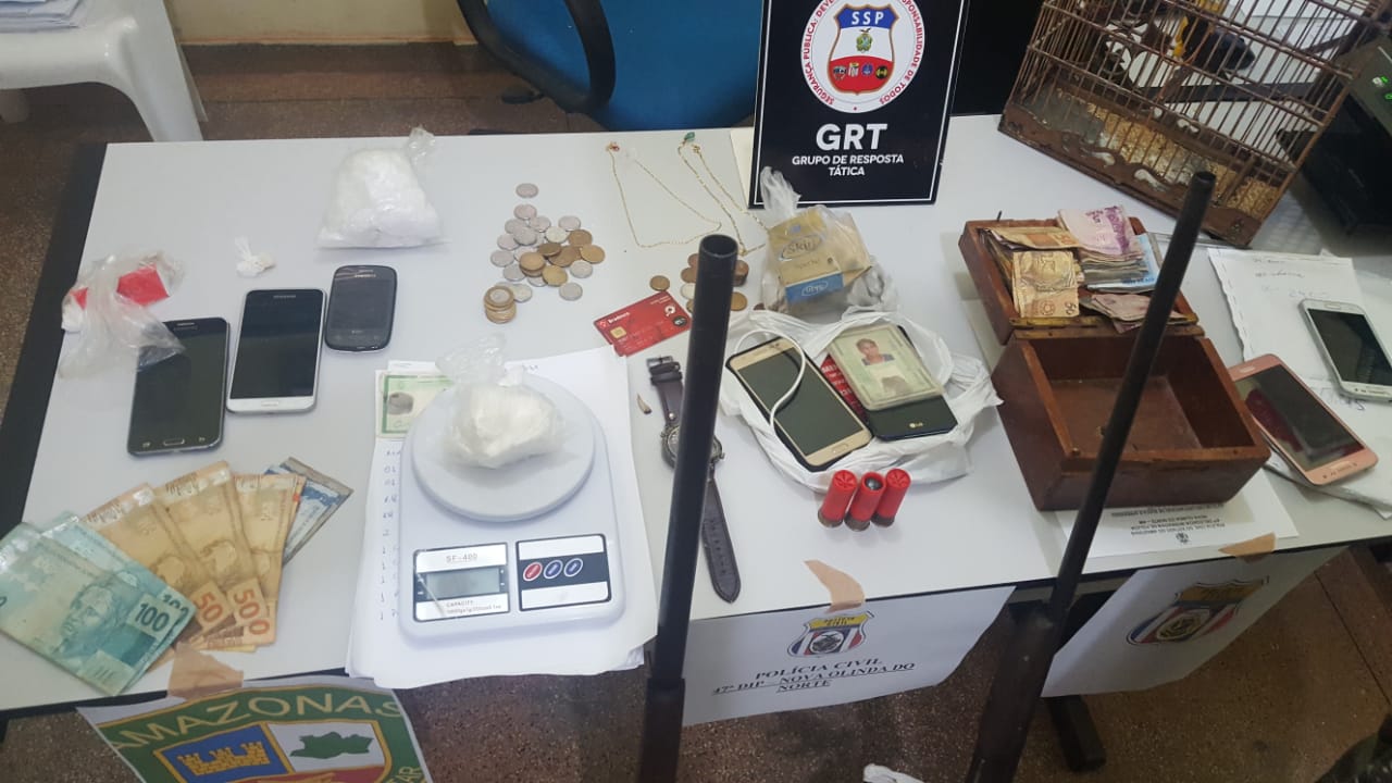 Três são presos em flagrante durante operação contra o tráfico no Amazonas