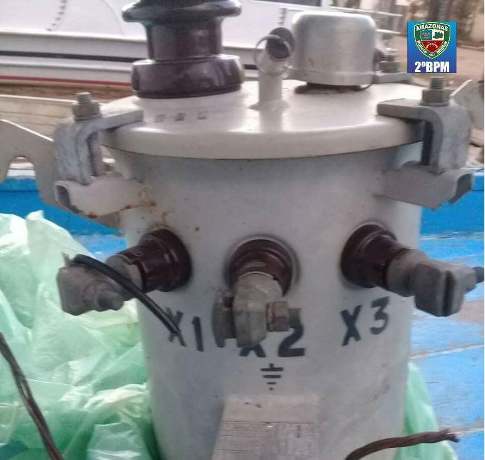 Trio é preso suspeito de receptar transformador furtado de rede elétrica no Amazonas 