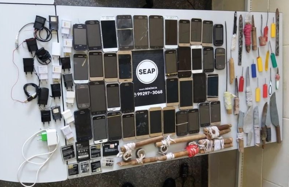 Armas e celulares são arremessados para dentro do Ipat e presídio passa por revista