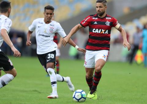 Em tarde de Diego e Vizeu, Flamengo derrota o Corinthians