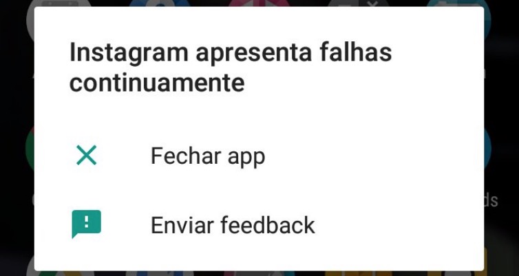 Instagram está fora do ar pra alguns usuários Android