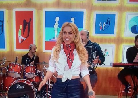 Figurino de Joelma chama atenção no ‘Encontro’ e cantora vira meme