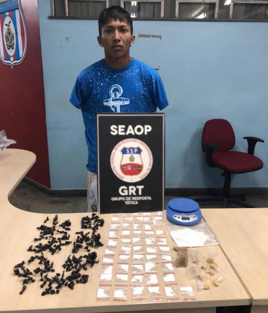 Com tornozeleira eletrônica, homem é preso acusado de embalar drogas em Manaus