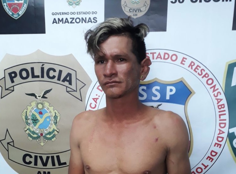 Após bebedeira, fugitivo é recapturado enquanto ameaçava populares em Manaus