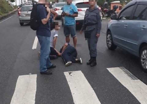 Estudante é atropelada por motocicleta na Avenida das Torres
