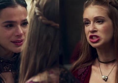 Nervosas, Marina Ruy Barbosa e Bruna Marquezine caem no choro após cena de briga