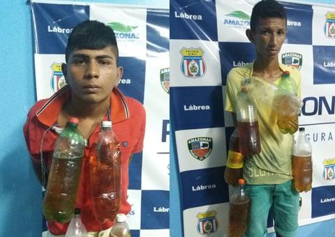 Dupla é presa após tentar arremessar bebida e drogas para detentos no Amazonas