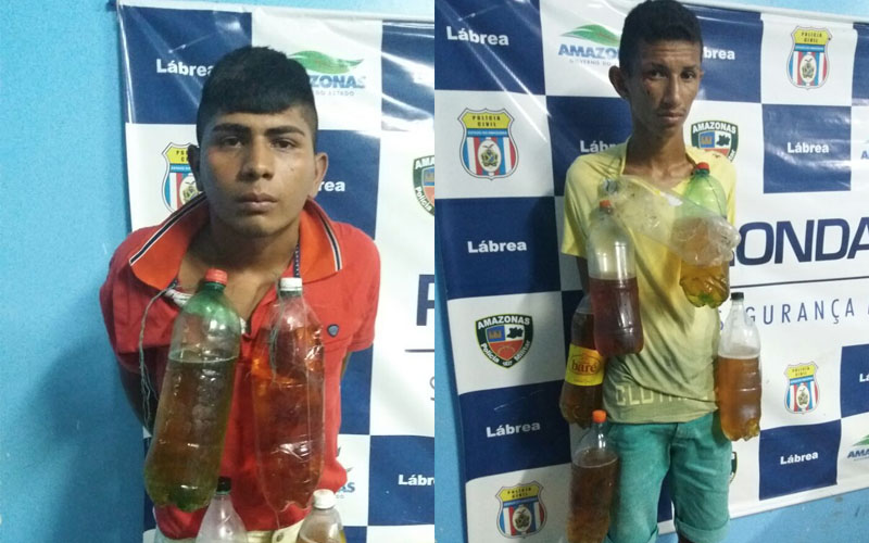 Dupla é presa após tentar arremessar bebida e drogas para detentos no Amazonas