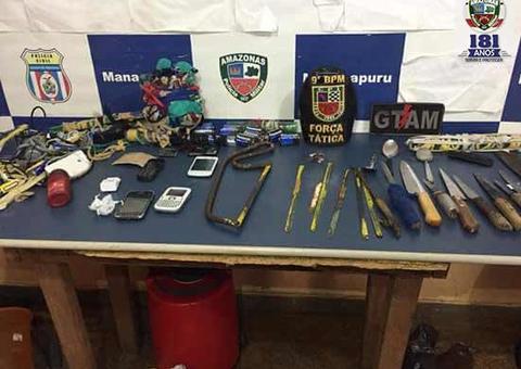 Estoques, celulares e 'terezas' são encontrados durante revista em presídio no Amazonas