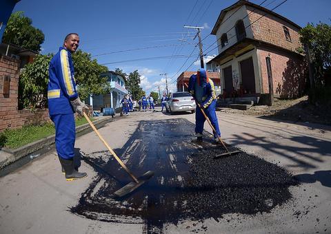 Plano de obras vai recuperar 25 vias no bairro Monte Pascoal