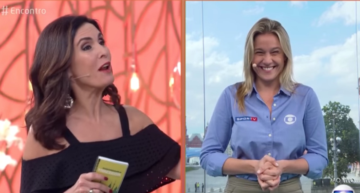 Fernanda Gentil ironiza leis anti-gay da Rússia na Copa durante 'Encontro'