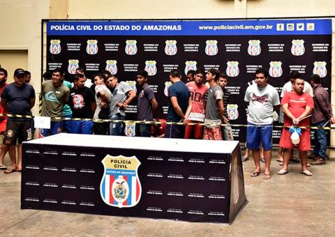 Operação “Fogueira” prende 60 pessoas por diferentes crimes em Manaus