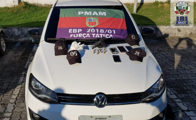 Foragido e dois comparsas são presos com armas e drogas em Manaus