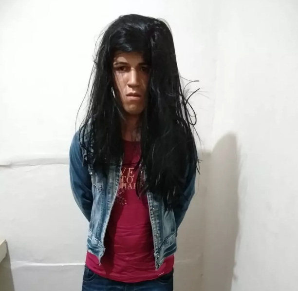 Detento é capturado após tentar fugir de prisão disfarçado de mulher