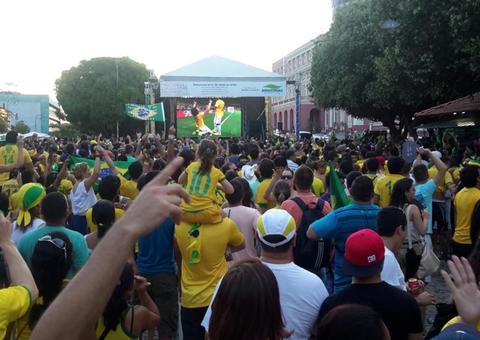 Jogos do Brasil serão transmitidos ao vivo em telões distribuídos por Manaus