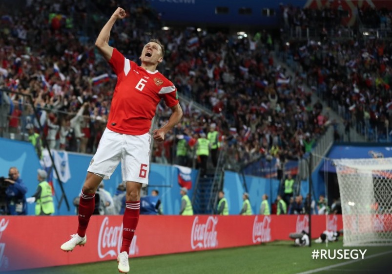 Rússia vira sensação na Copa e encaminha classificação após vitória sobre o Egito