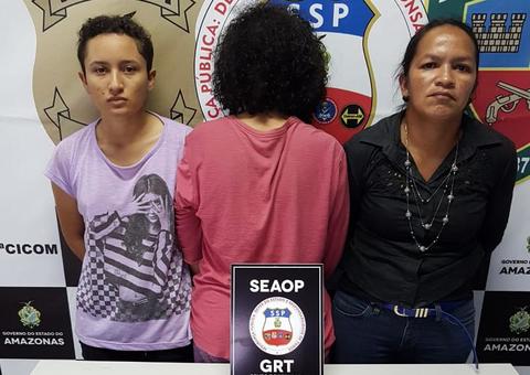 Com drogas, duas mulheres são presas e uma adolescente é apreendida em Manaus