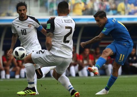 Coutinho salva e Neymar deixa o dele na vitória do Brasil de 2 a 0 sobre a Costa Rica 