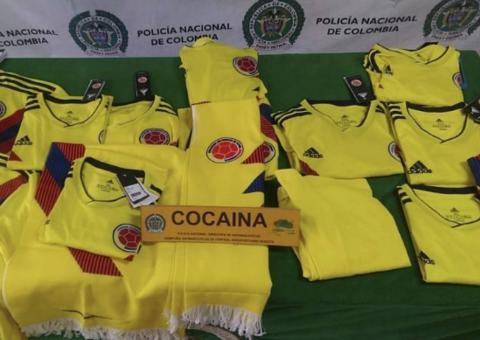 Polícia detém camisas de seleção de futebol contaminadas com cocaína
