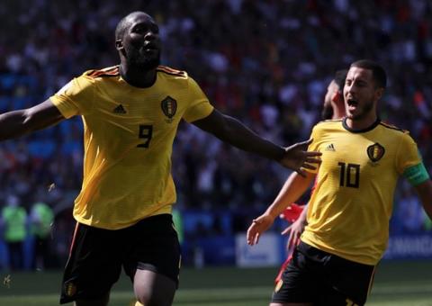 Lukaku chega à artilharia da Copa e Hazard faz dois na vitória sobre a Tunísia por 5 a 2 