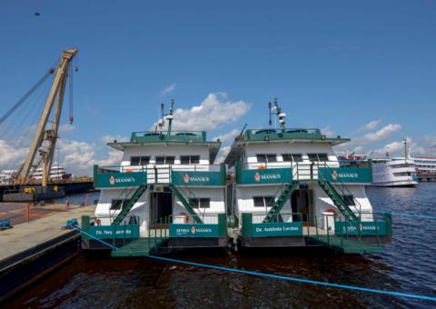 Novas unidades fluviais vão levar saúde básica a comunidades ribeirinhas no Amazonas