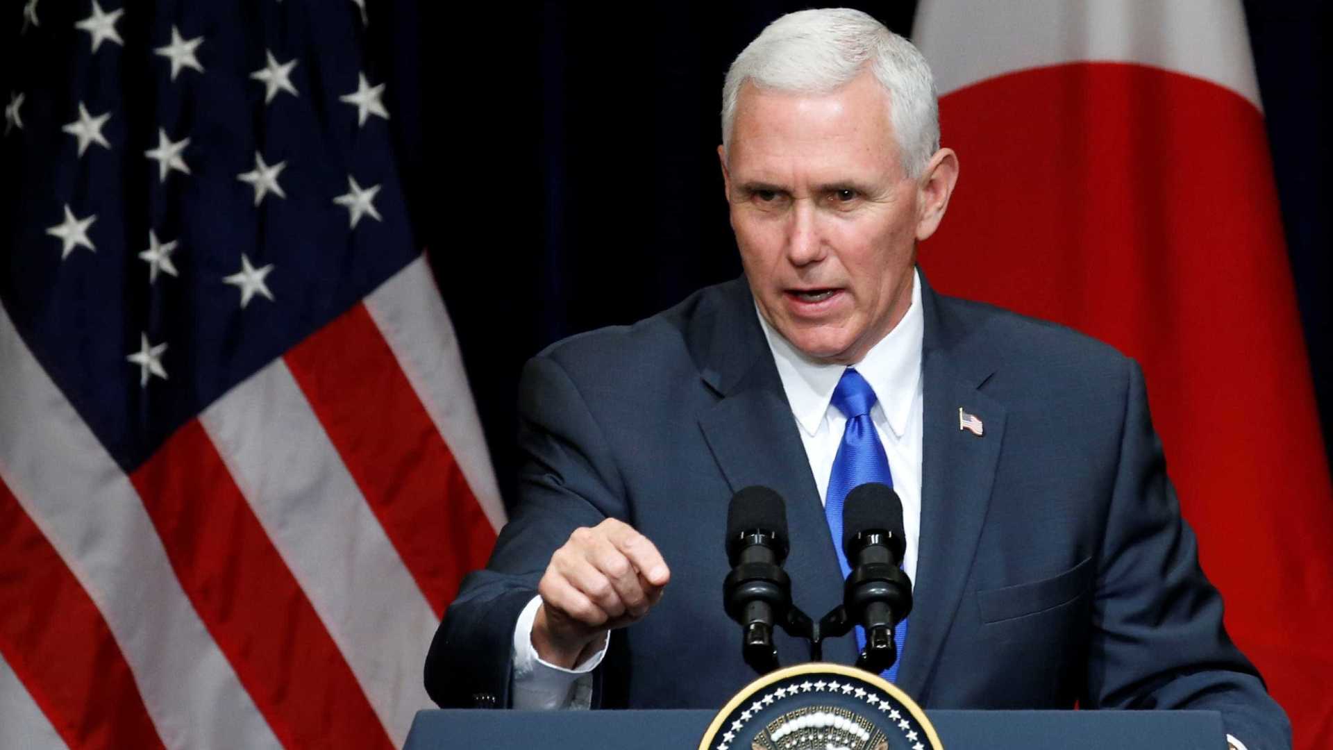 Vice-presidente dos EUA visita abrigo de venezuelanos em Manaus