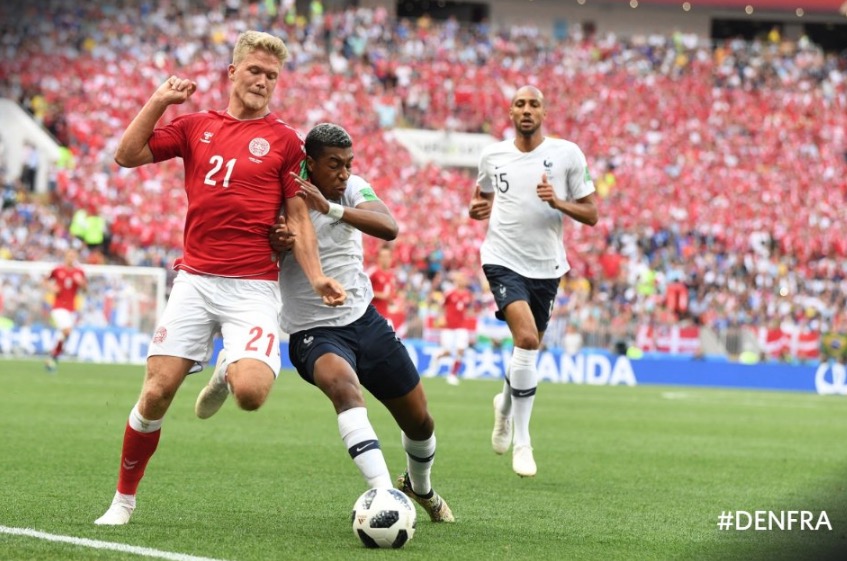 E o primeiro 0 a 0 da Copa saiu do jogo entre França e Dinamarca