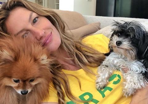  Filha de Gisele Bündchen aparece jogando bola com camisa da seleção  