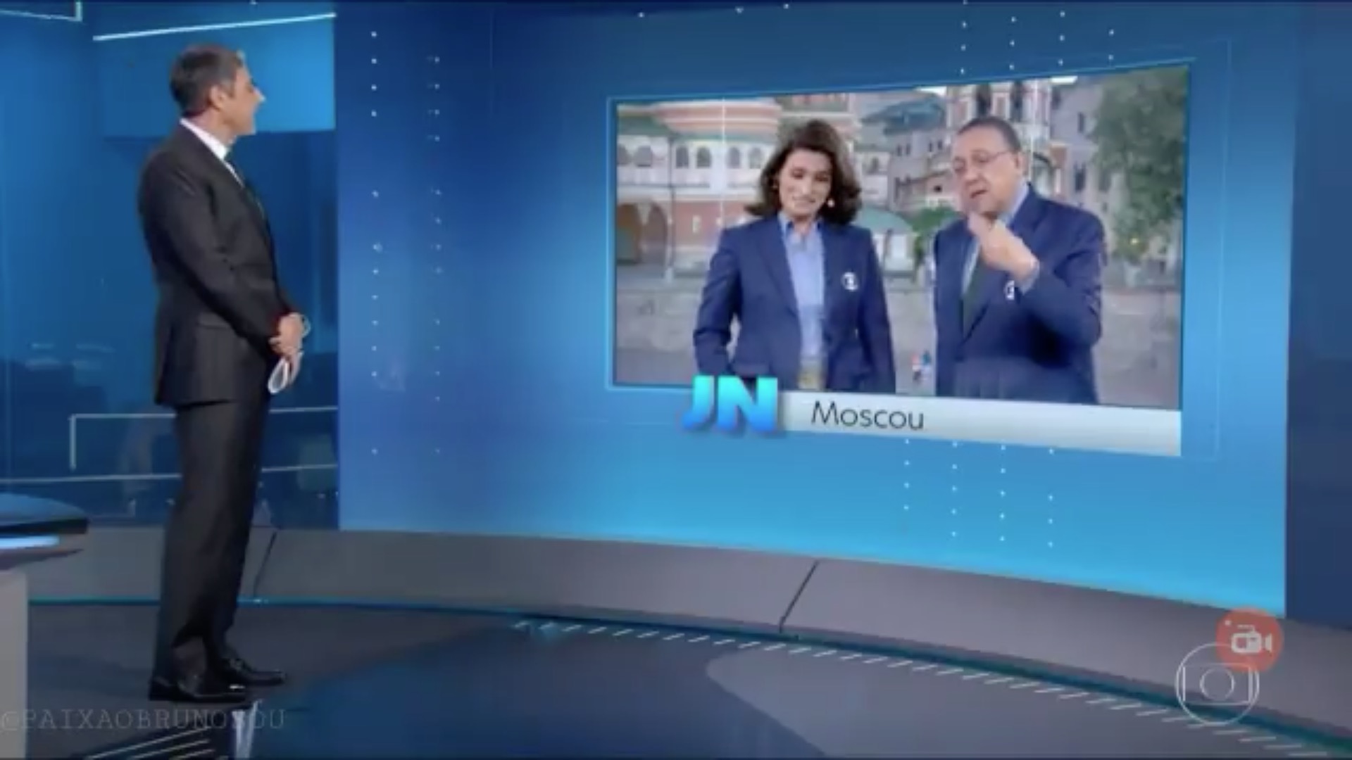 William Bonner expõe bastidor de Renata Vasconcellos e deixa âncora envergonhada