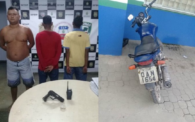 Em Manaus, gêmeos são flagrados com drogas e motocicleta roubada