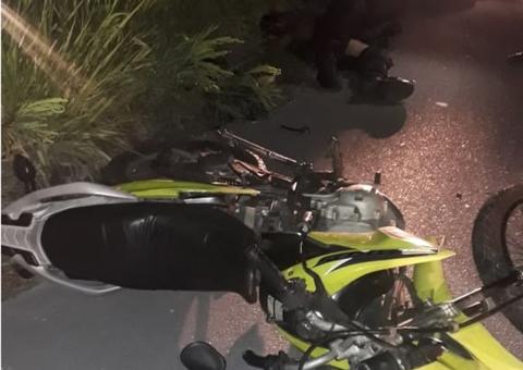 Em Manaus, vigilante fica gravemente ferido em acidente com motocicleta