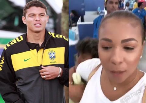 Mulher de Thiago Silva passa sufoco na Rússia antes de Brasil x México